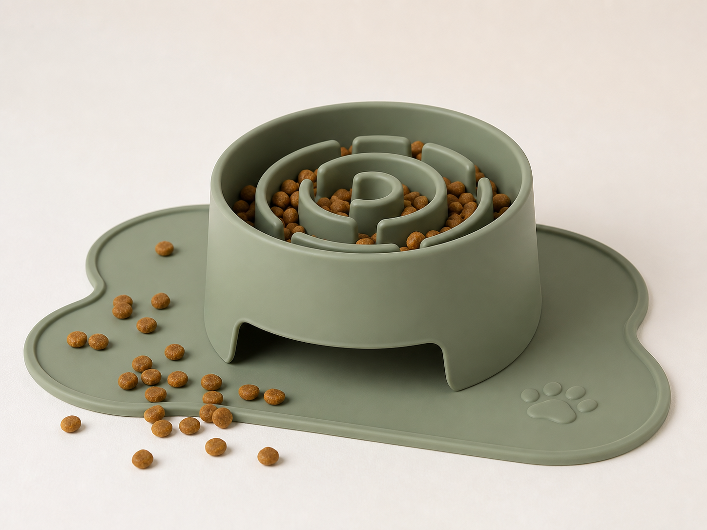 Slow Feeder Pet Bowl Set